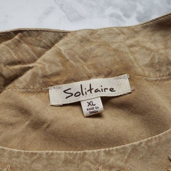 Solitaire Tan Blouse XL - Picture 4 of 12